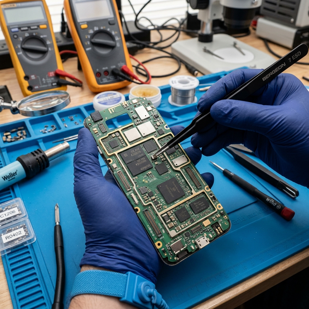 Smartphone motherboard repair